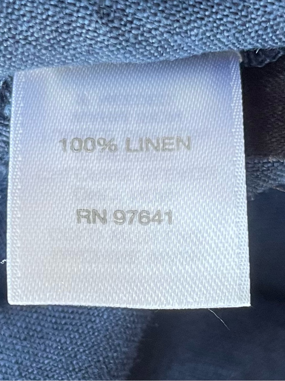 J. Jill Navy Button-Side Linen Tunic Top - Picture 9 of 10